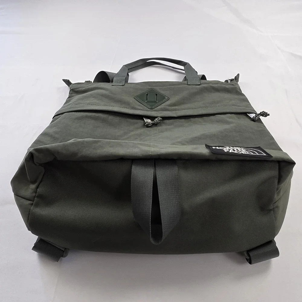 The North Face Backpack Green One Size 20L Padded Laptop Shoulder Bag Hiking
